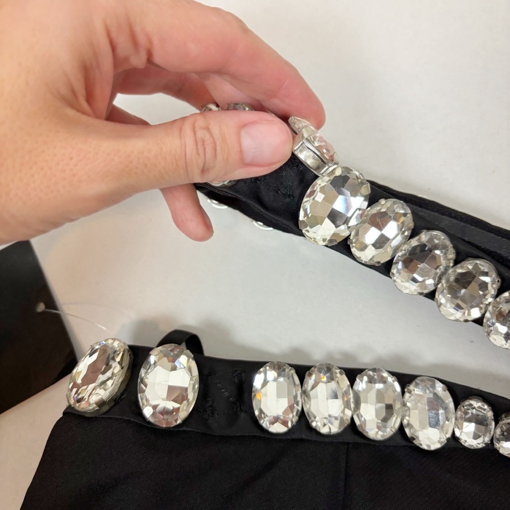 RETROFETE Kaz Pant in Black & Silver Size XL - Picture 10 of 15